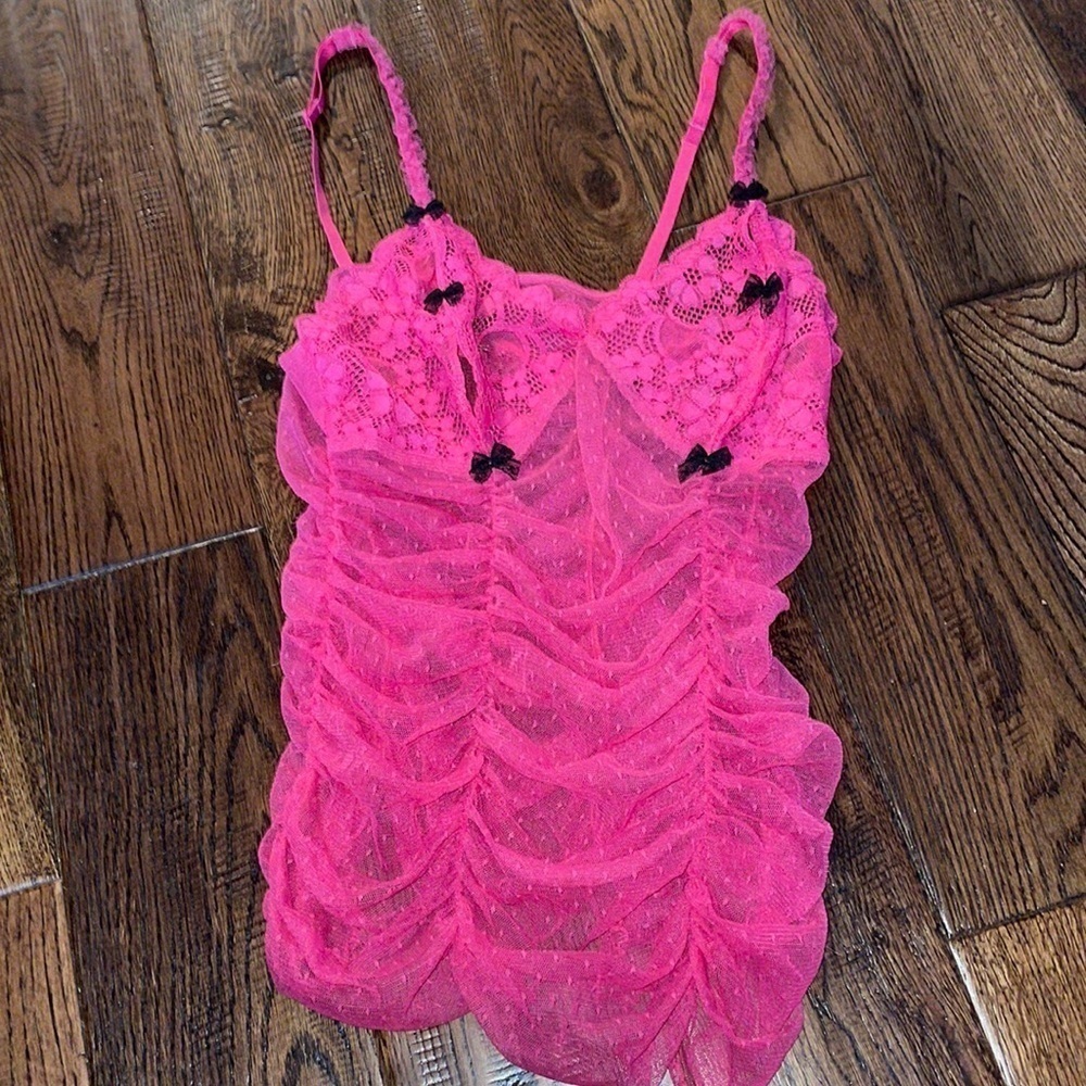 Victorias Secret Sexy Little Thing Pink Sheer Slip
